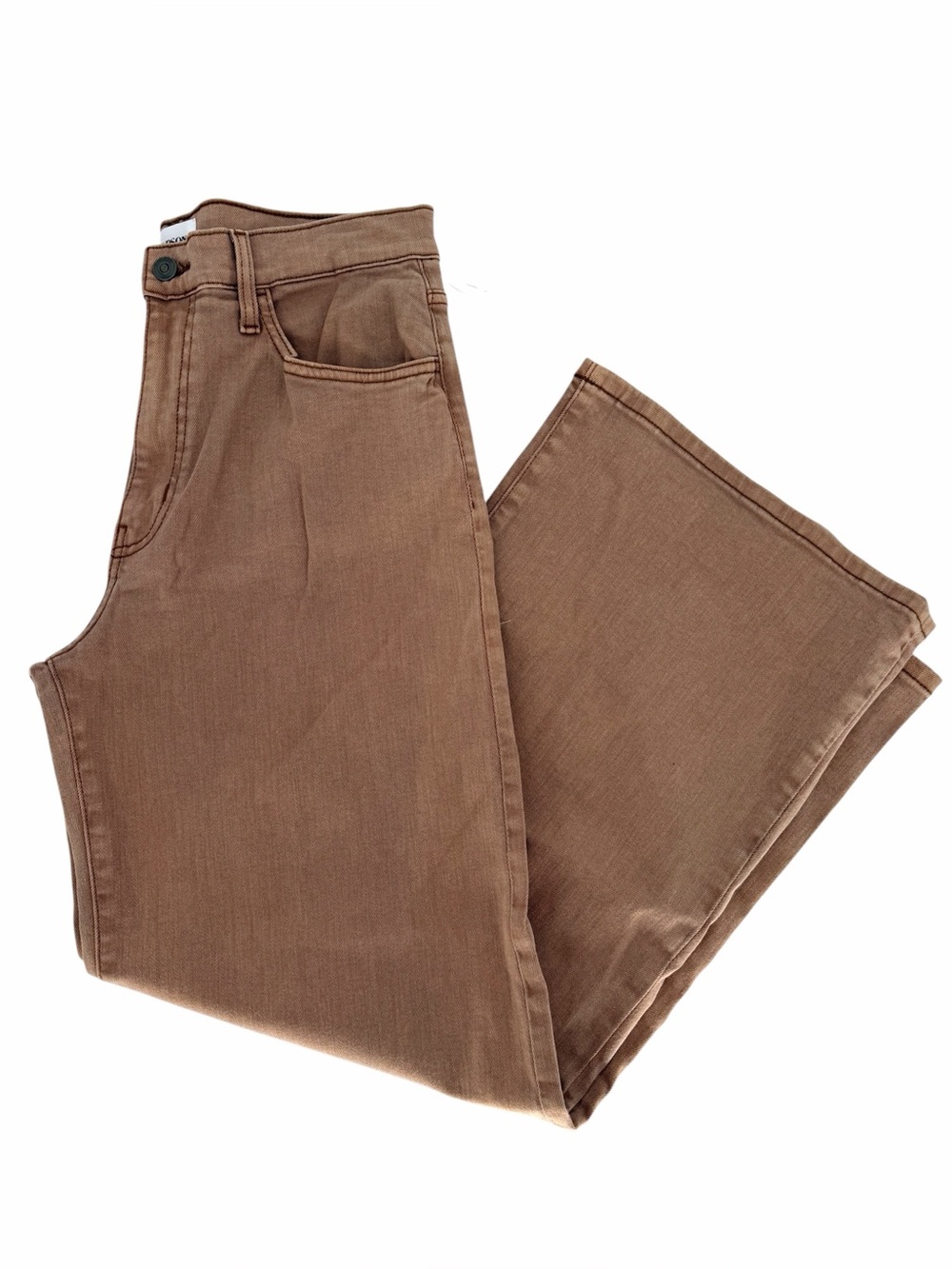 Hudson Jolene Wide Leg High Rise Jeans Brown Womens - Size 26 - Picture 2 of 11